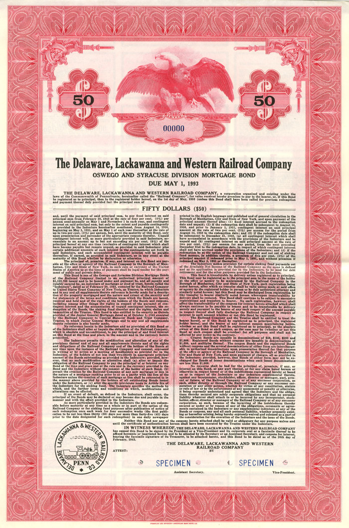 Delaware, Lackawanna and Western Railroad Company, Oswego and Syracuse Division